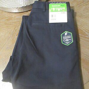 NEW Boys Haggar Navy Dress Pants, Size 18 Regular, Flat Front, Uniform BCY0001